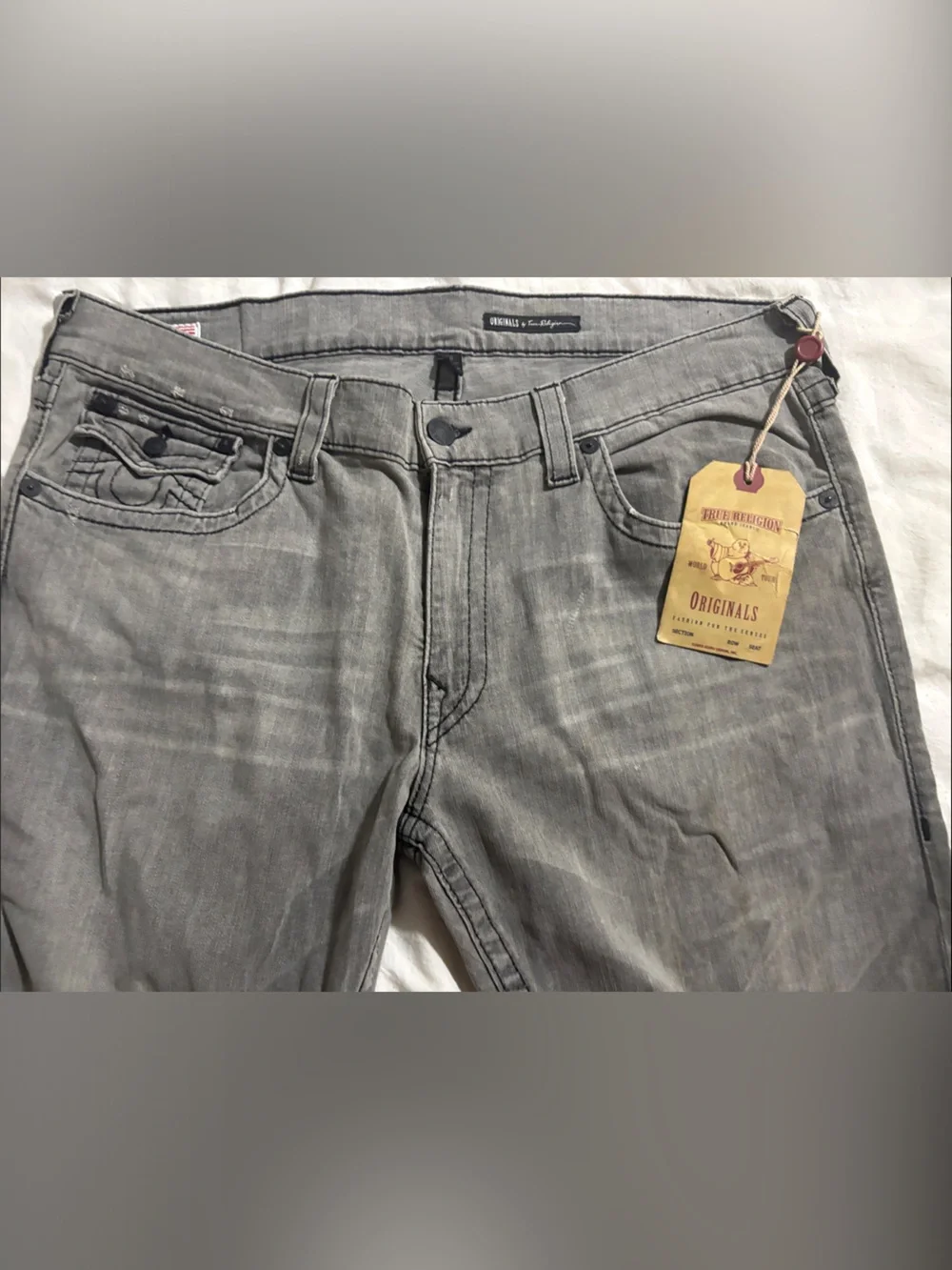True Religion Men's Gray Jeans